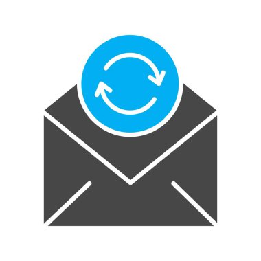 Vektör Refresh düz biçim simgesi