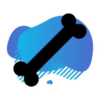 Kemik simgesinin vektör illüstrasyonu