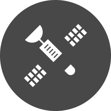 Uydu simgesinin vektör illüstrasyonu 