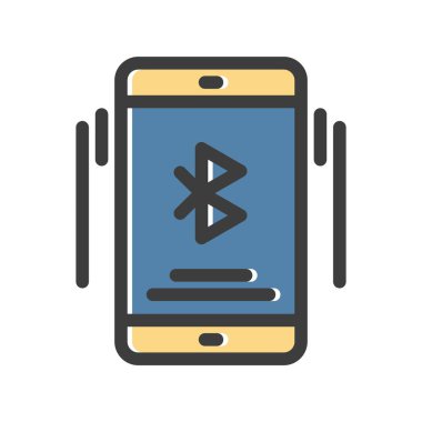 vektör smartphone düz biçim simgesi