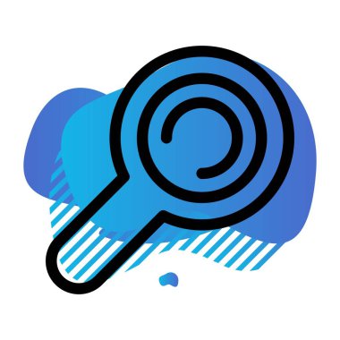 Vektör Bul düz biçim simgesi