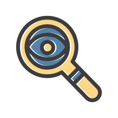 Arama simgesinin vektör illüstrasyonu 