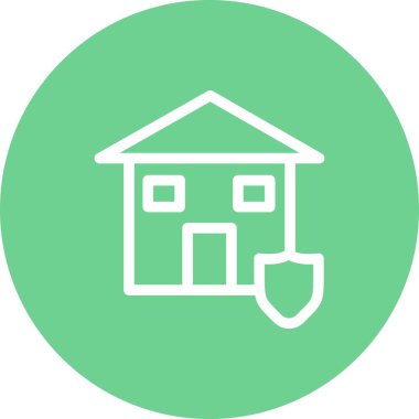 Ev simgesinin vektör illüstrasyonu 