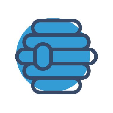 bal peteği simgesinin vektör illüstrasyonu