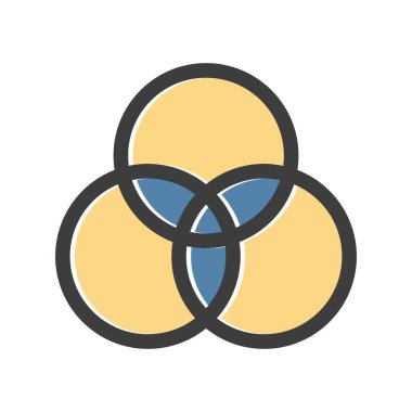  Çember simgesinin vektör illüstrasyonu 