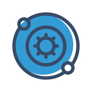 uzay simgesinin vektör illüstrasyonu 