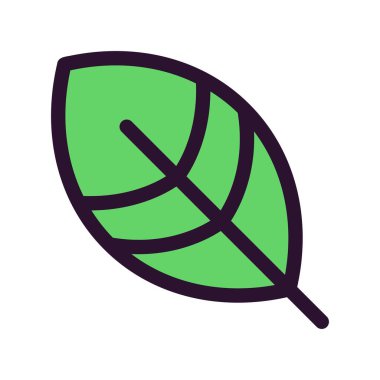 Yaprak simgesinin vektör illüstrasyonu