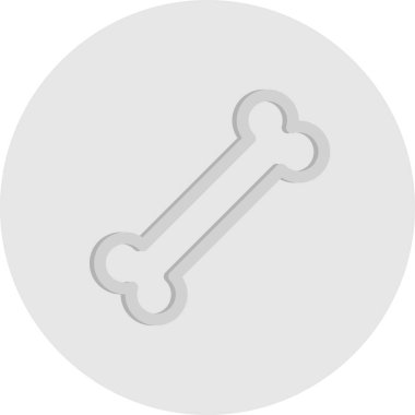 Kemik simgesinin vektör illüstrasyonu