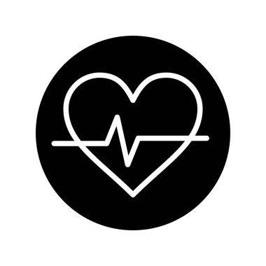 Kalp simgesinin vektör illüstrasyonu