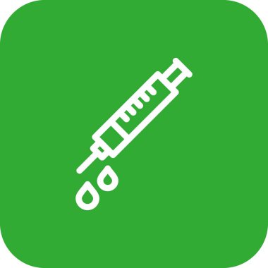 Enjeksiyon simgesinin vektör illüstrasyonu