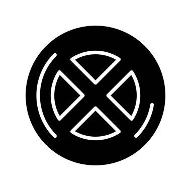 Radyasyon simgesinin vektör çizimi