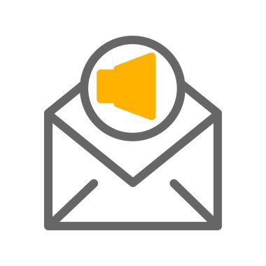 Hoparlör simgesinin vektör illüstrasyonu