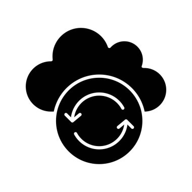 Vektör Refresh düz biçim simgesi