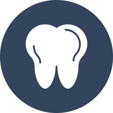 Diş simgesinin vektör illüstrasyonu