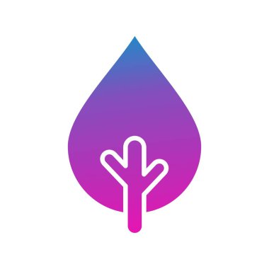 vektör ağacı düz biçim simgesi