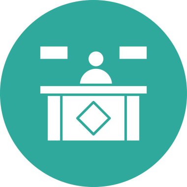 Resepsiyon Simgesi Vektör illüstrasyonu 