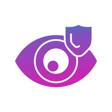 Göz simgesinin vektör illüstrasyonu 