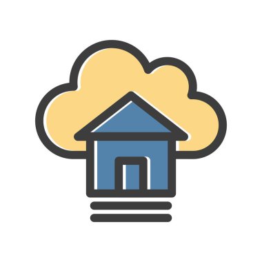  Vektör evi düz biçim simgesi