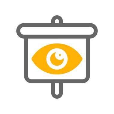 Göz simgesinin vektör illüstrasyonu 