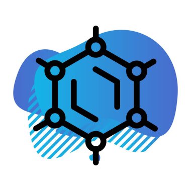 Atom simgesinin vektör illüstrasyonu 