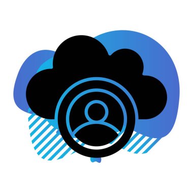 Kişi simgesinin vektör illüstrasyonu 