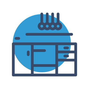 Mutfak simgesinin vektör çizimi   