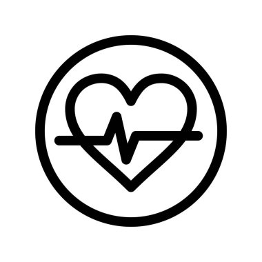 Kalp simgesinin vektör illüstrasyonu