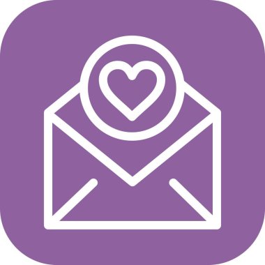  Kalp simgesinin vektör illüstrasyonu