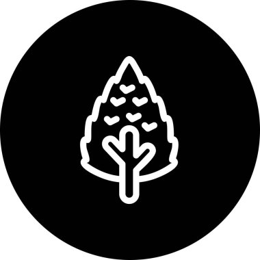 vektör ağacı düz biçim simgesi