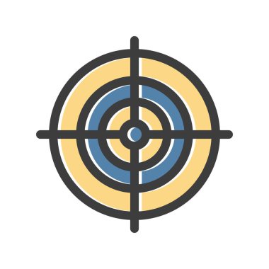 Hedef simgesinin vektör illüstrasyonu 