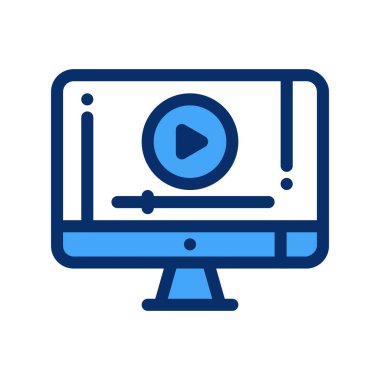 Lcd simgesinin vektör illüstrasyonu  