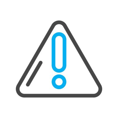 Uyarı simgesinin vektör illüstrasyonu 