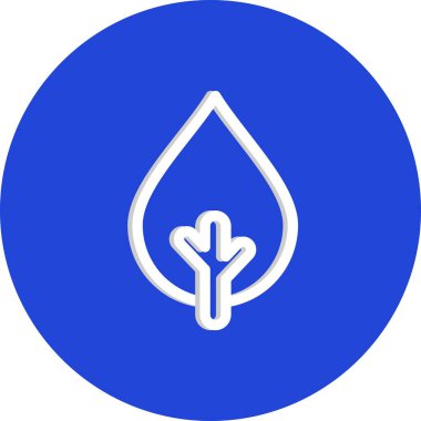 vektör ağacı düz biçim simgesi