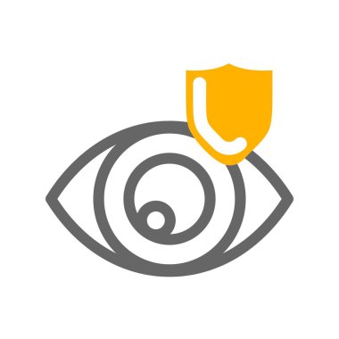 Göz simgesinin vektör illüstrasyonu 