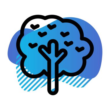 Avlu simgesinin vektör illüstrasyonu