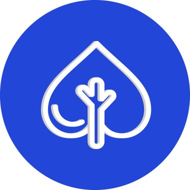 vektör ağacı düz biçim simgesi