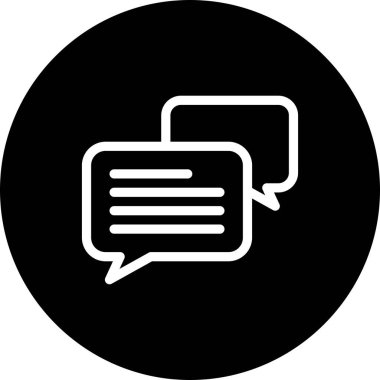  vektör Sohbeti düz biçim simgesi