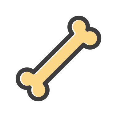 Kemik simgesinin vektör illüstrasyonu