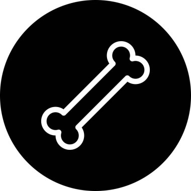 Kemik simgesinin vektör illüstrasyonu