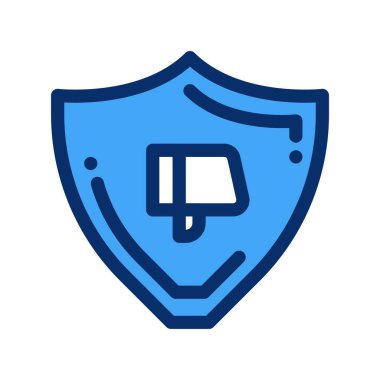  Hoşlanılmayan simgenin vektör illüstrasyonu 