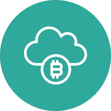  Vektör Bitcoin düz biçim simgesi