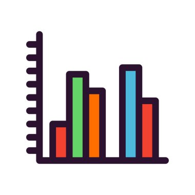 grafik simgesinin vektör illüstrasyonu 