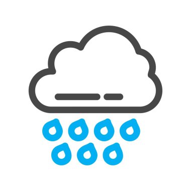 Bulut simgesinin vektör illüstrasyonu 