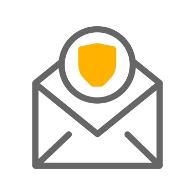 Kalkan simgesinin vektör illüstrasyonu 