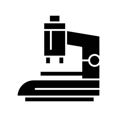  Mikroskop simgesinin vektör çizimi 
