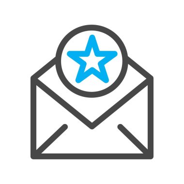 Yıldız simgesinin vektör illüstrasyonu 