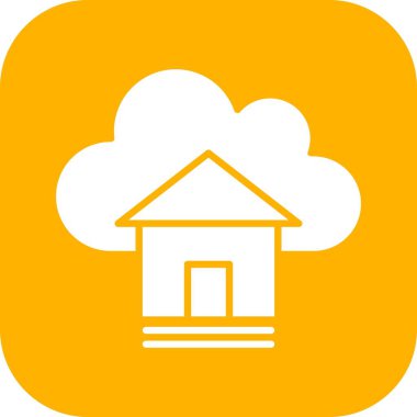 Ev simgesinin vektör illüstrasyonu