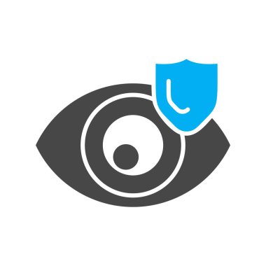 Göz simgesinin vektör illüstrasyonu 