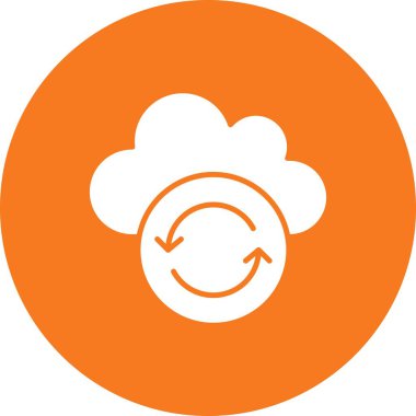 Vektör Refresh düz biçim simgesi