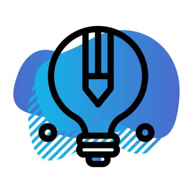 Vektör Ampulü düz biçim simgesi